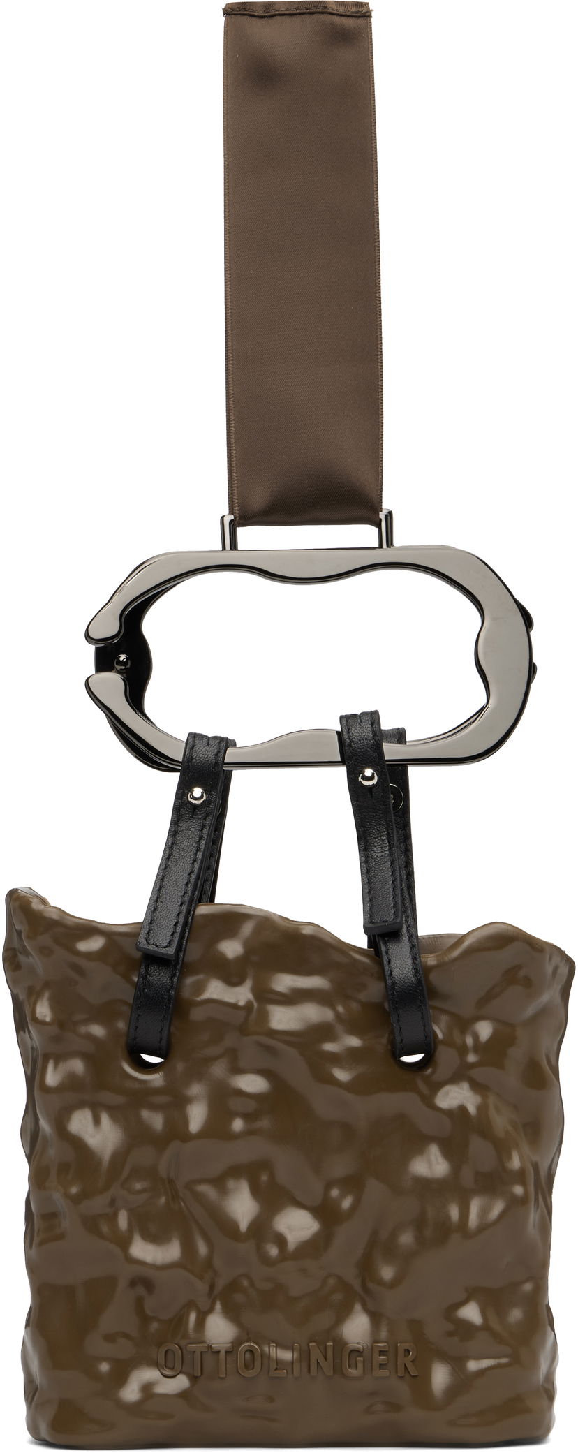 Дамска чанта Ottolinger Ottolinger C Band Signature Ceramic Bag Кафяво | 126-901626-01