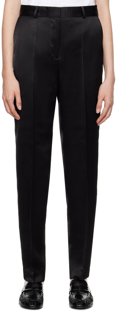 Панталони TOTEME Low-Waist Satin Trousers Черно | 244-WRB0228-FB0208, 0