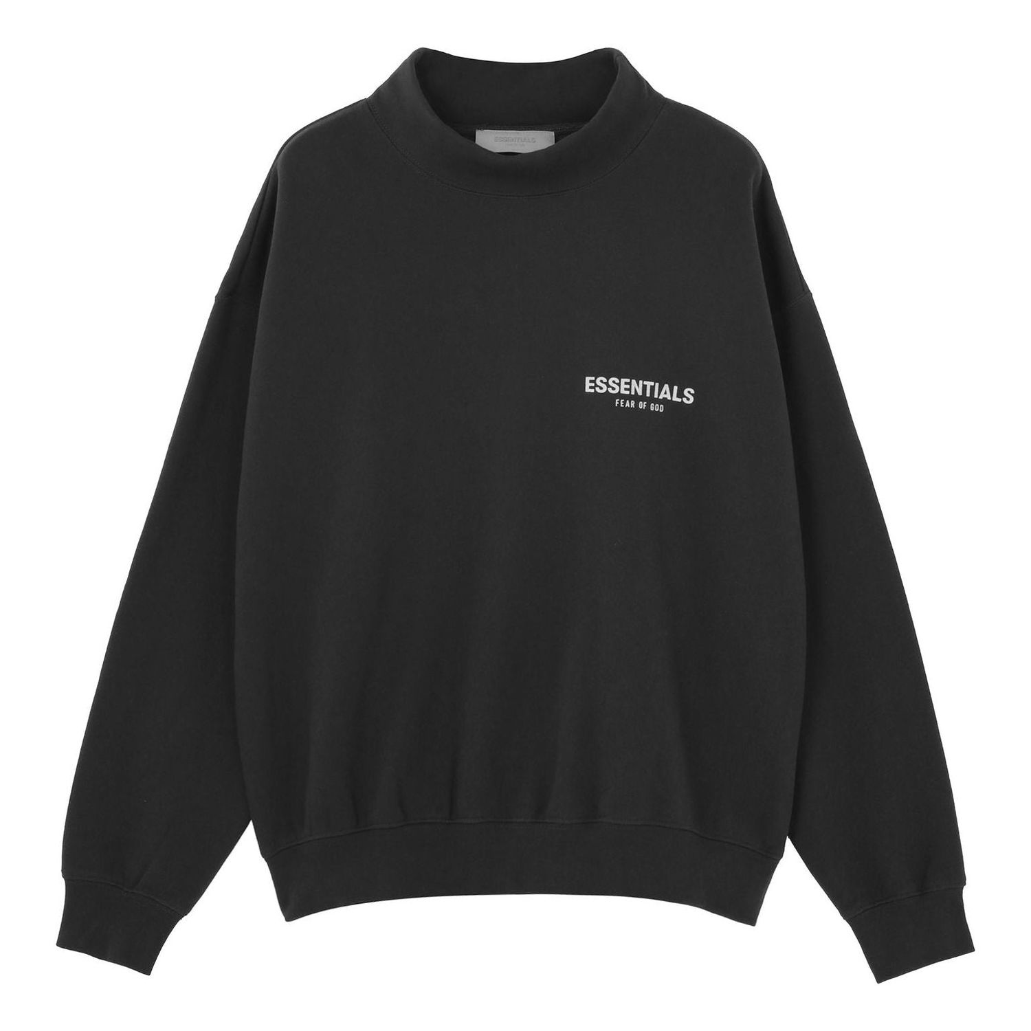 Пуловер Fear of God Essentials Mock Neck Sweatshirt Черно | FOG-SS22-250, 0