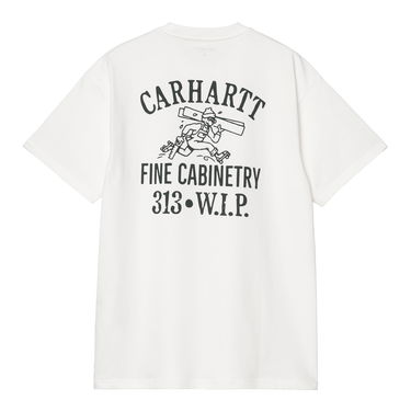 Тениска Carhartt WIP Carhartt WIP Cabinetry Short Sleeve T-Shirt Бяло | I034779_7, 3
