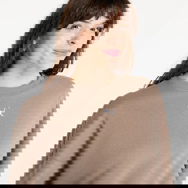 Суитчър Puma Wardrobe Essentials Over-Oversized Crew Sweatshirt Кафяво | 62974893, 1