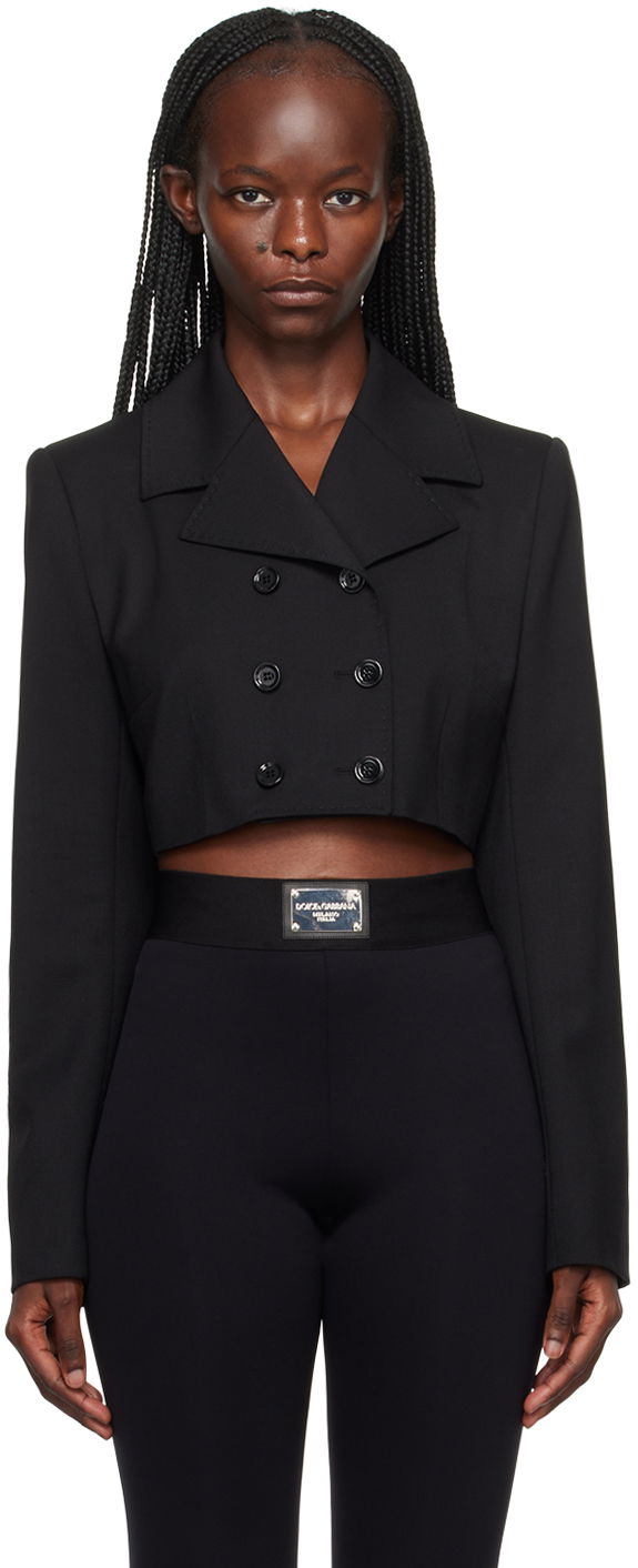 Яке Dolce & Gabbana Black Short Jacket Черно | F26DMT FUBE7, 0