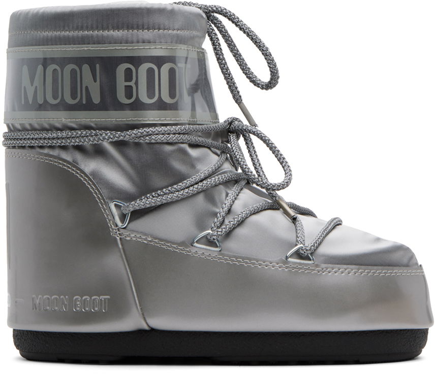 Кецове и обувки Moon Boot Silver Icon Boots Сиво | 14093500, 0