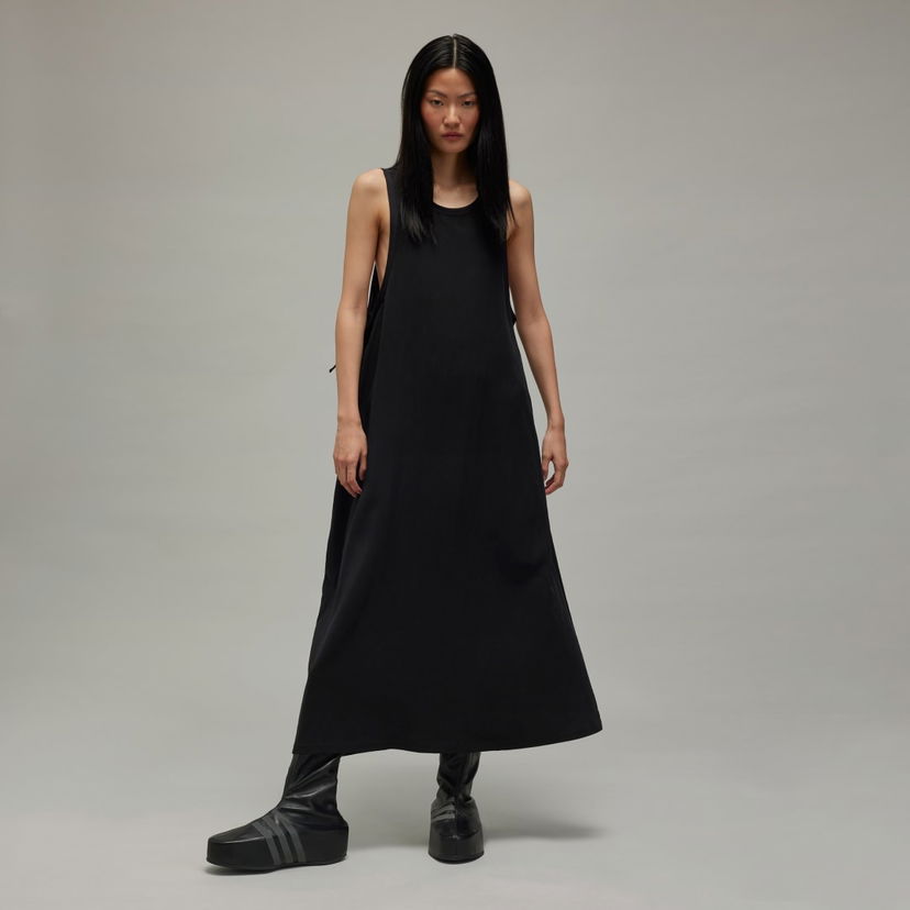 Pокля Y-3 Washed Twill Maxi Dress Черно | IW7468