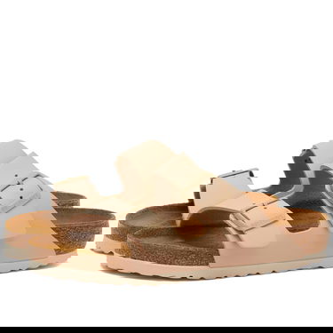Кецове и обувки Birkenstock Arizona in New Beige Birko-Flor, Size UK 10.5 | END Бежово | 1027721, 0