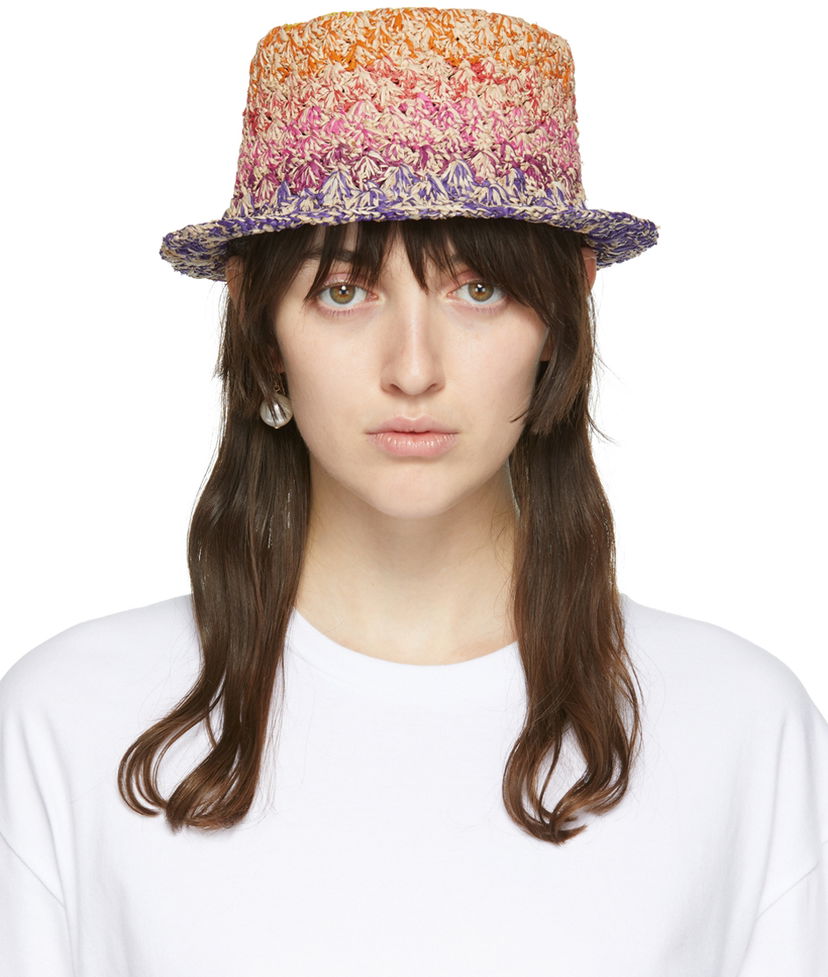 Шапка ISABEL MARANT Raffia Bucket Hat Многоцветен | 22ECU0044-22E021A