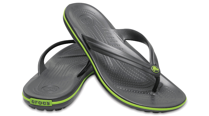 Кецове и обувки Crocs Crocband™ Flips Зелено | 11033-0A1, 1