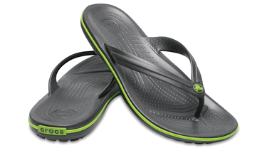 Кецове и обувки Crocs Crocband™ Flips Зелено | 11033-0A1, 1