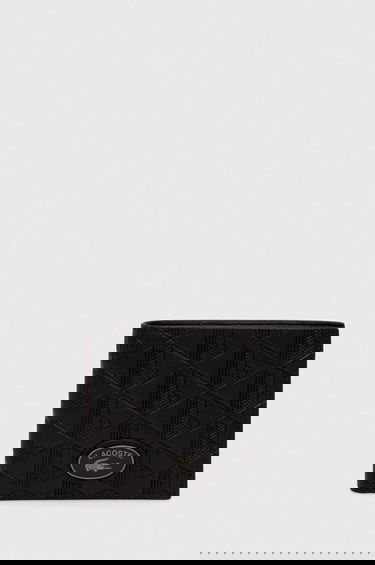 Портфейл Lacoste Geometric Pattern Leather Bifold Черно | NH4400MR, 0