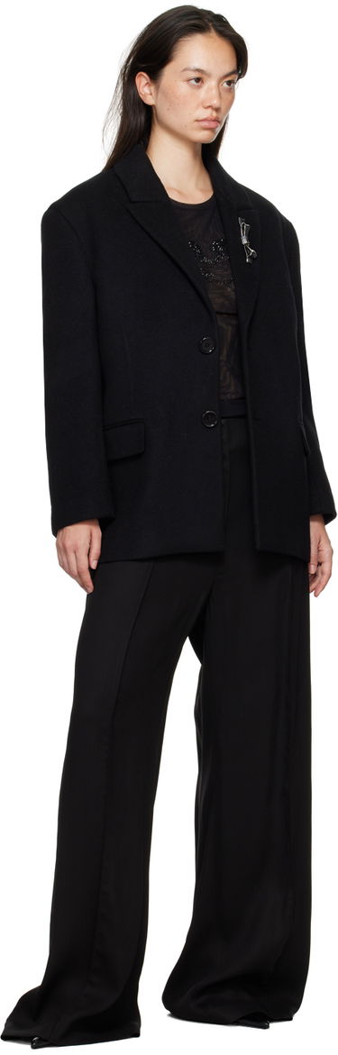Яке Blumarine Blumarine Bijoux Pin Blazer Черно | A422S083A, 3