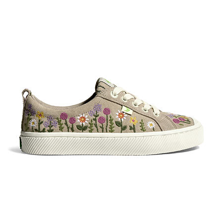 Кецове и обувки Cariuma OCA Low Embroidered Flowers Сиво | 100102N33, 0