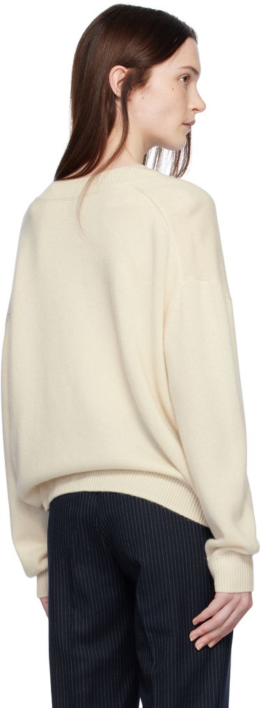 Пуловер Anine Bing ANINE BING Lee Lace-Trim V-Neck Sweater Бежово | A-09-3280-101, 2