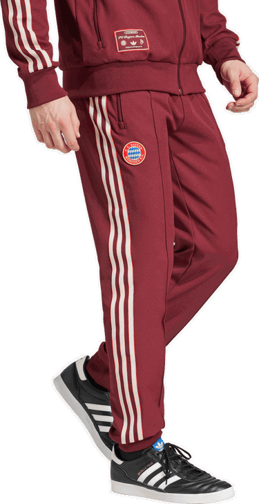 Спортни панталони adidas Performance FC Bayern Terrace Icons Track Pants Бургунди | JF0588, 4