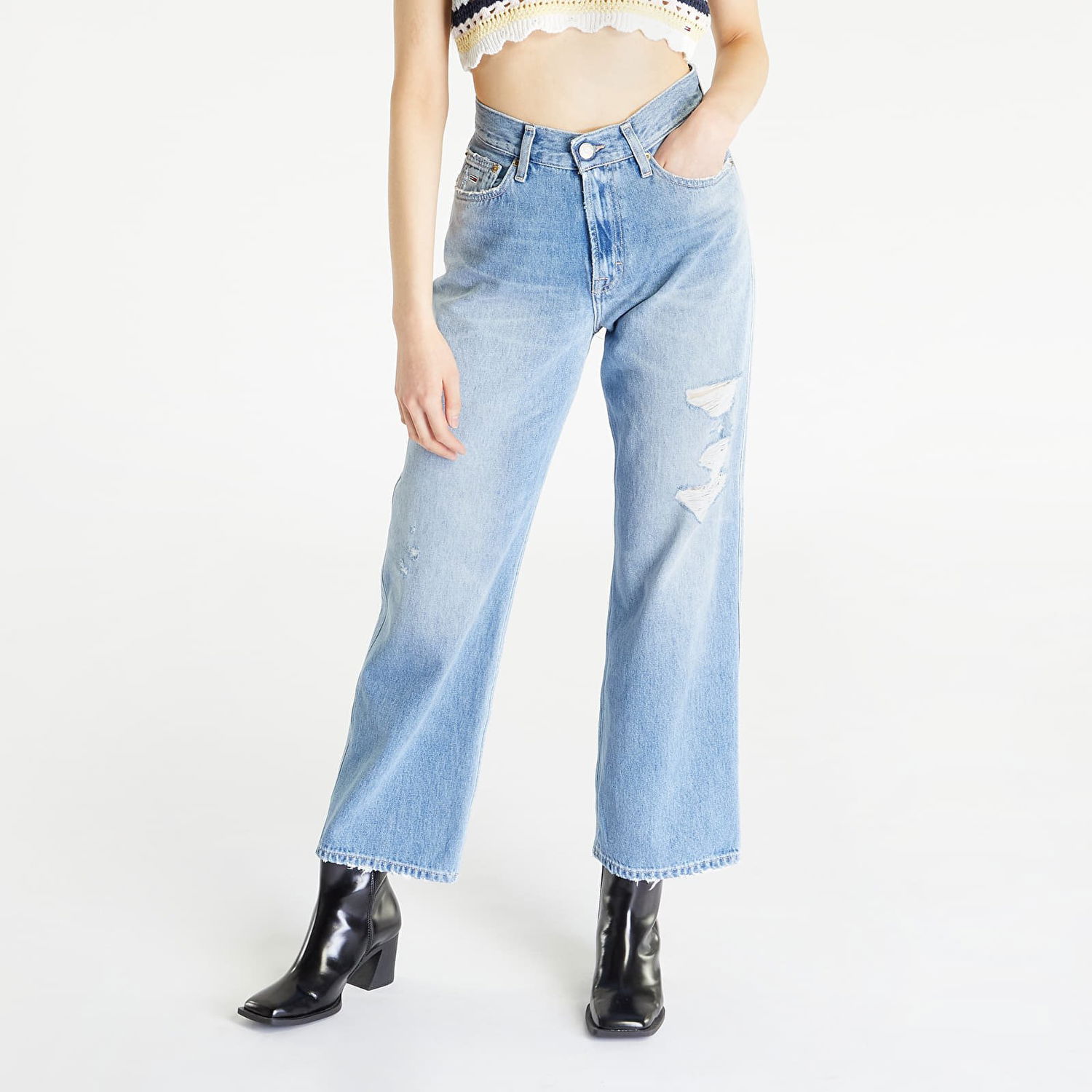 Дънки Tommy Hilfiger Betsy Mid Rise Loose Jeans Синьо | DW0DW15522 1AB, 1