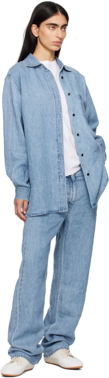 Дънки The Row The Row Tarley Wide Leg Jeans Синьо | 8766-W3654, 4