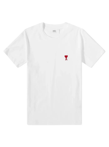 Тениска AMI Tonal De Coeur Tee Бяло | UTS004-726-175