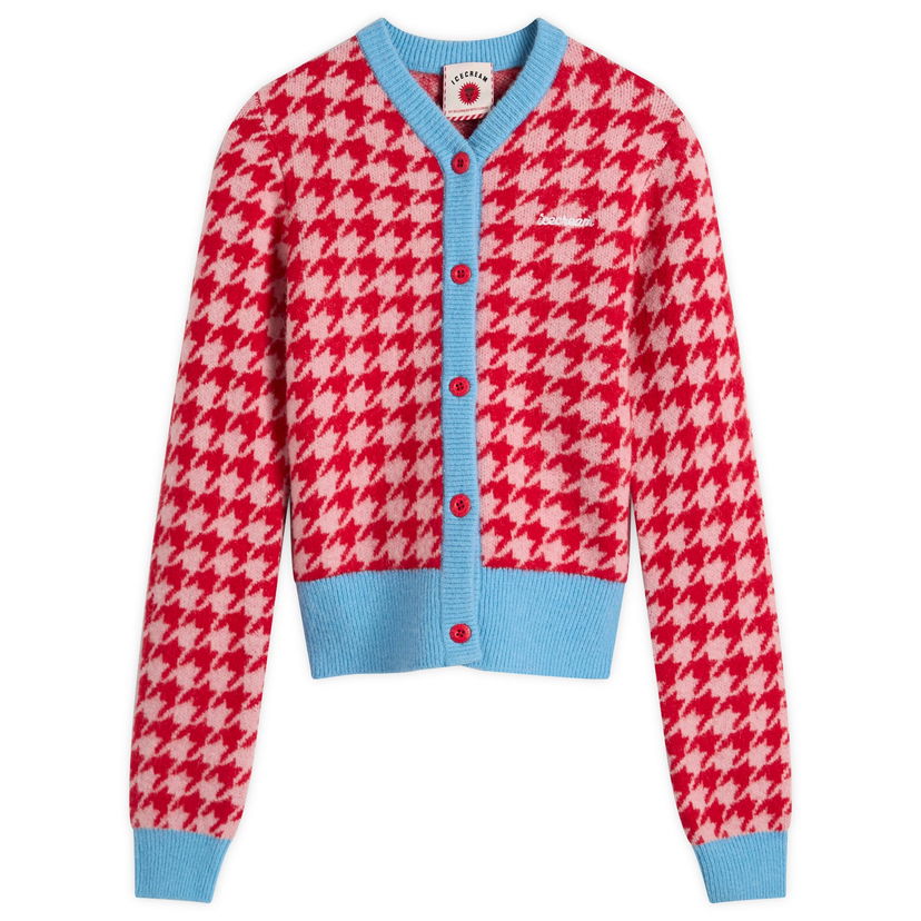 Пуловер BBC IceCream Houndstooth Knit Cardigan Розово | ICWW25307-PNK