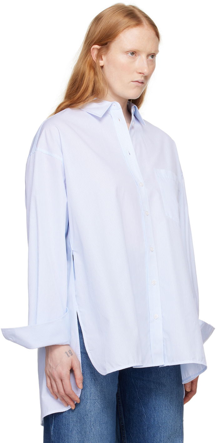 Риза Anine Bing Oversized Striped Shirt Синьо | A-07-5830-434, 1