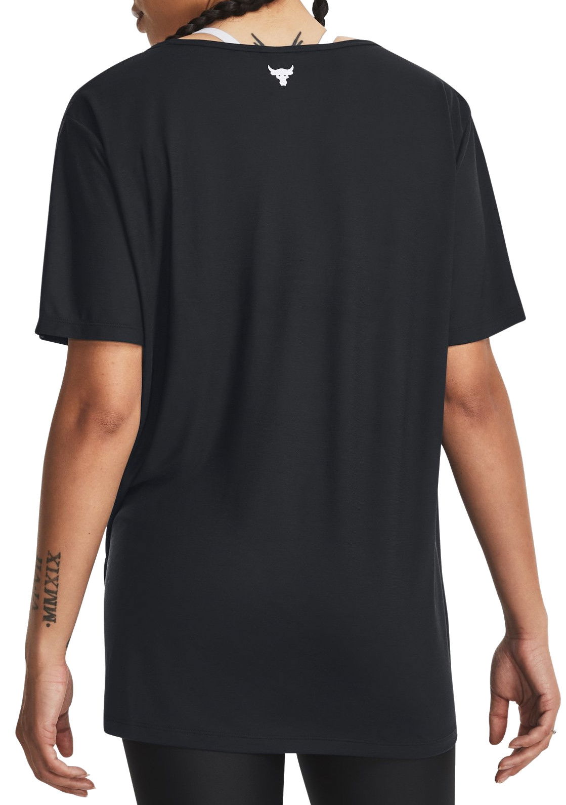 Тениска Under Armour Project Rock Completer Deep V Knotted T-Shirt Черно | 1380234-001, 1