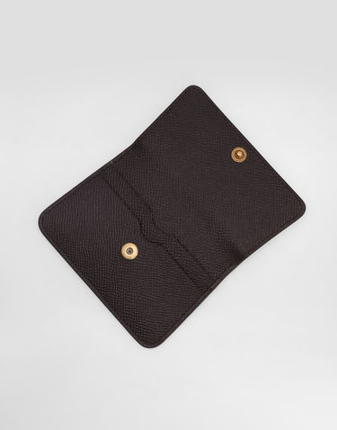 Портфейл Dolce & Gabbana Dolce & Gabbana Dauphine Calfskin Card Holder Кафяво | BI3401A50708M073, 2