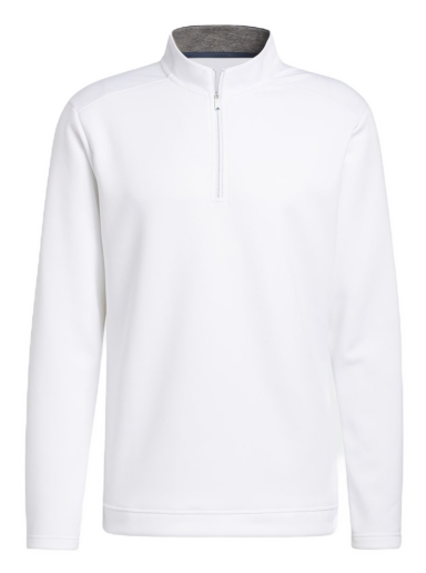 Суитчър adidas Originals Mikina Club Quarter-Zip Бяло | GL0141