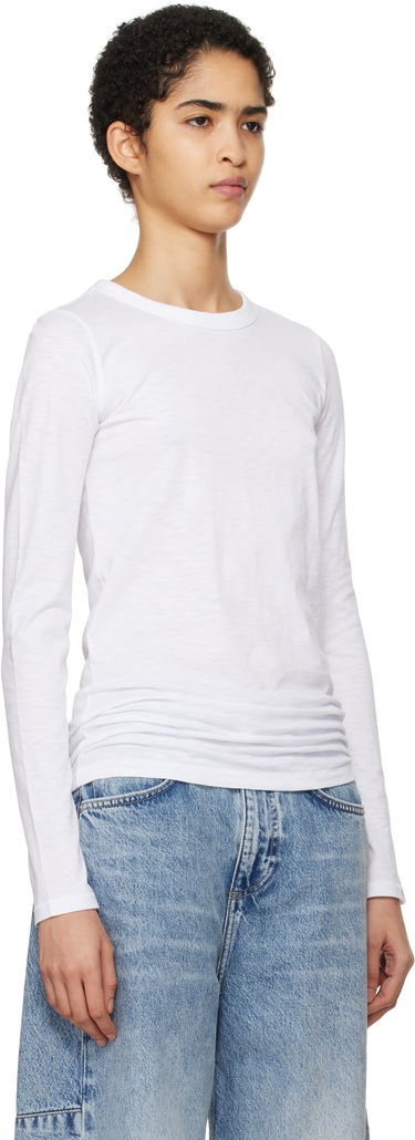 Тениска rag & bone 'The Slub' Long Sleeve T-shirt Бяло | W275C51CH, 4