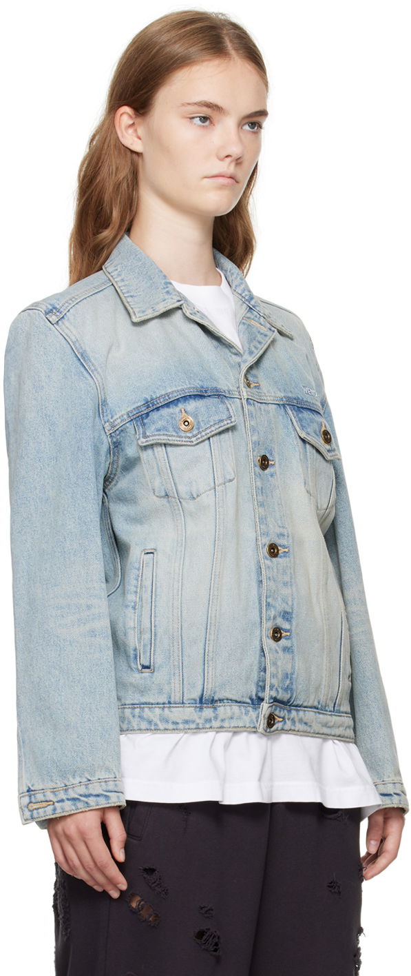 Яке We11done Washed Denim Jacket Синьо | WD-DJ2-24-348-W-SK, 1