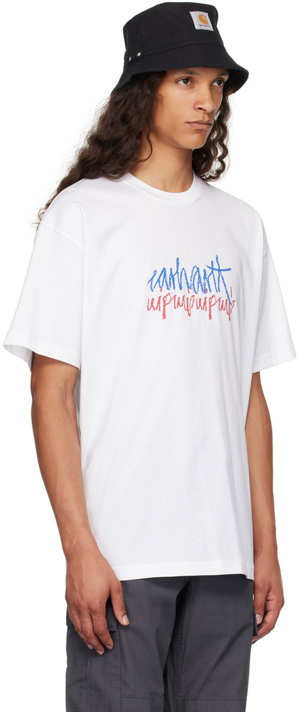 Тениска Carhartt WIP Stereo Logo Graphic T-Shirt Бяло | I033672, 1