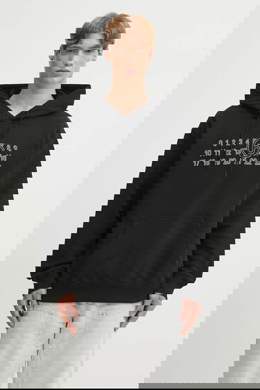 Суитчър Maison Margiela MM6 Maison Margiela Logo Print Hoodie Черно | SH0GU0035.M25025.900, 0