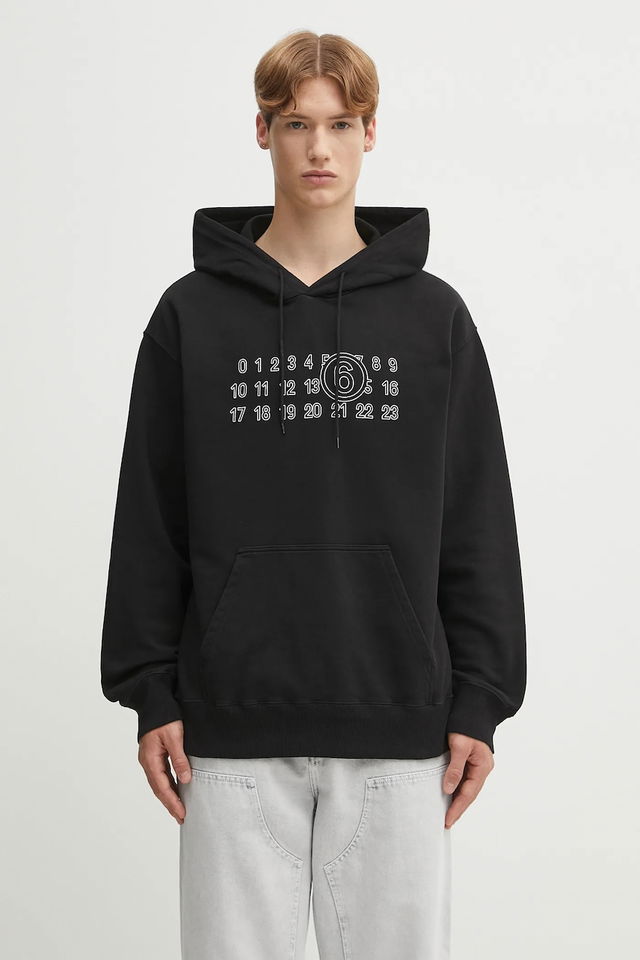 MM6 Maison Margiela Logo Print Hoodie