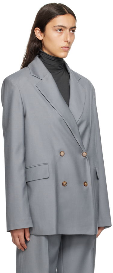 Яке Loulou de Saison Loulou de Saison Donau Double-Breasted Blazer Черно | NEW DONAU, 4