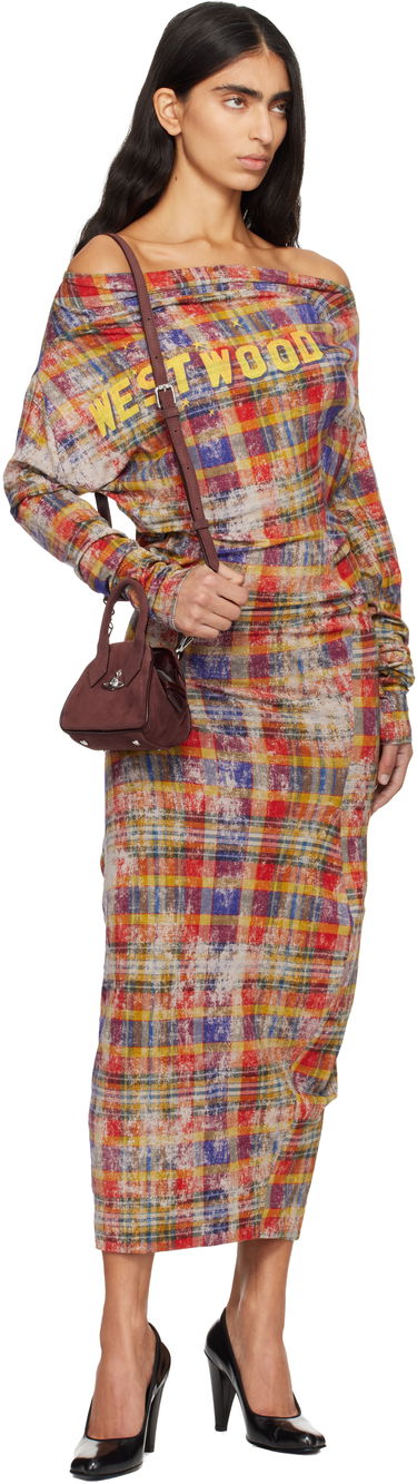 Дамска чанта Vivienne Westwood Mini Suede Yasmine Bag Кафяво | 5C010005W-L007E-, 3