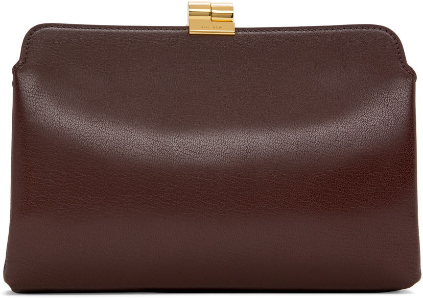 Дамска чанта The Row Amazon Clutch Бургунди | W1675-L39