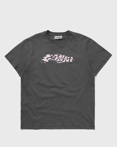 Тениска GANNI Future Heavy Jersey Relaxed Tee Черно | T3888-490, 2