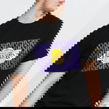 Тениска New Era NBA Wordmark Repeat Tee LA Lakers Черно | 12590885, 2