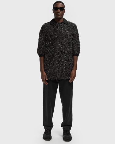 Поло тениска Lacoste Short-Sleeved Shaggy Knit Polo Shirt Черно | AH3740-S5T, 1