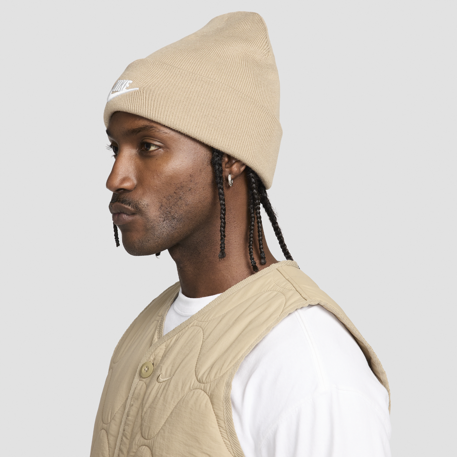 Шапка Nike Nike Peak Futura Beanie Бежово | HF0186-247, 1