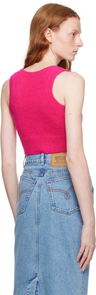 Потник Moschino Jeans Patch Knit Tank Top Розово | 0880 8204, 2