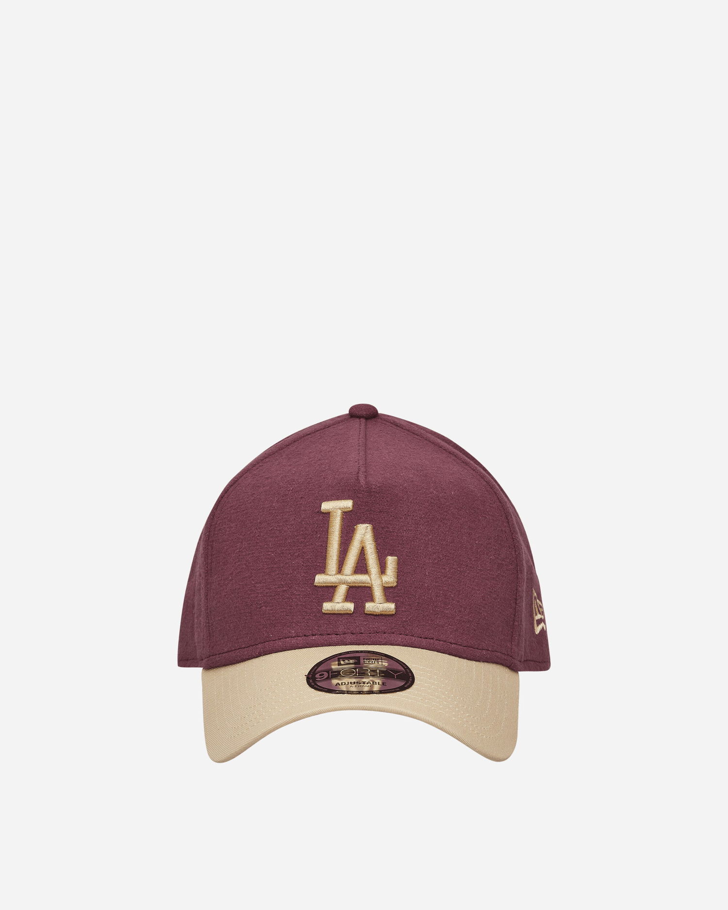 Шапка с козирка New Era LA Dodgers Moleskin Crown 9FORTY A-Frame Adjustable Cap Бургунди | 60586795 MRN, 0