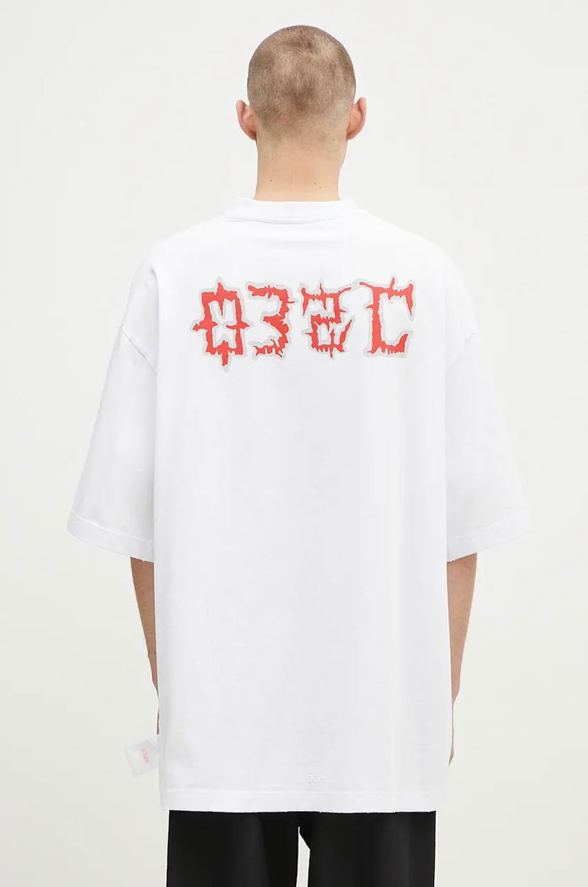 Тениска 032C On Fire Oversized T-Shirt Бяло | F24.URC.0152.100