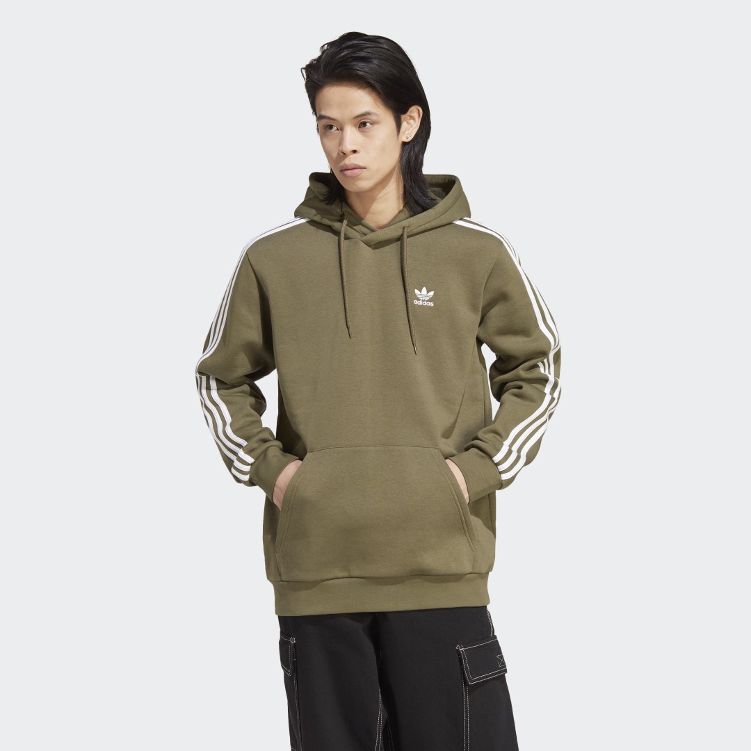 Суитчър adidas Originals Adicolor Classics 3-Stripes Hoodie Зелено | IB1415, 0
