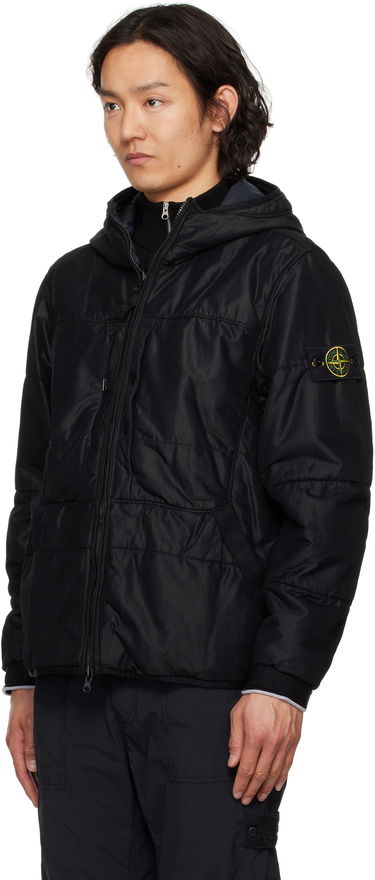 Пухо яке Stone Island Stone Island Reversible Nylon Mesh-TC Hooded Jacket Черно | K1S15 4100087 S0032, 3
