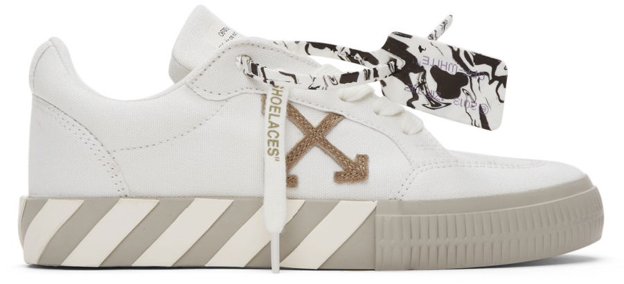 Кецове и обувки Off-White Vulcanized Eco Canvas W Бяло | OMIA085F21FAB0010161, 0
