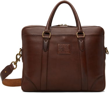 Чанта през рамо Polo by Ralph Lauren Ralph Lauren Heritage Leather Briefcase Кафяво | 405946033001, 0