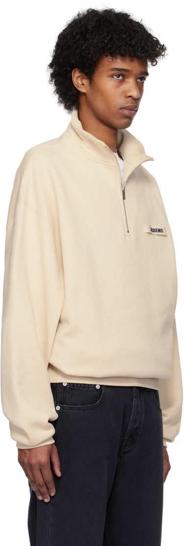 Пуловер Jacquemus Jacquemus Gros Grain Zipped Rollneck Sweatshirt Черно | 25E255JS283-2458, 4