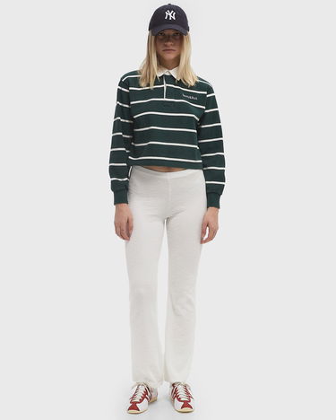 Панталони American Vintage Waffle Knit Flare Leg Pants Бяло | YRU05AE25-BLANC, 2