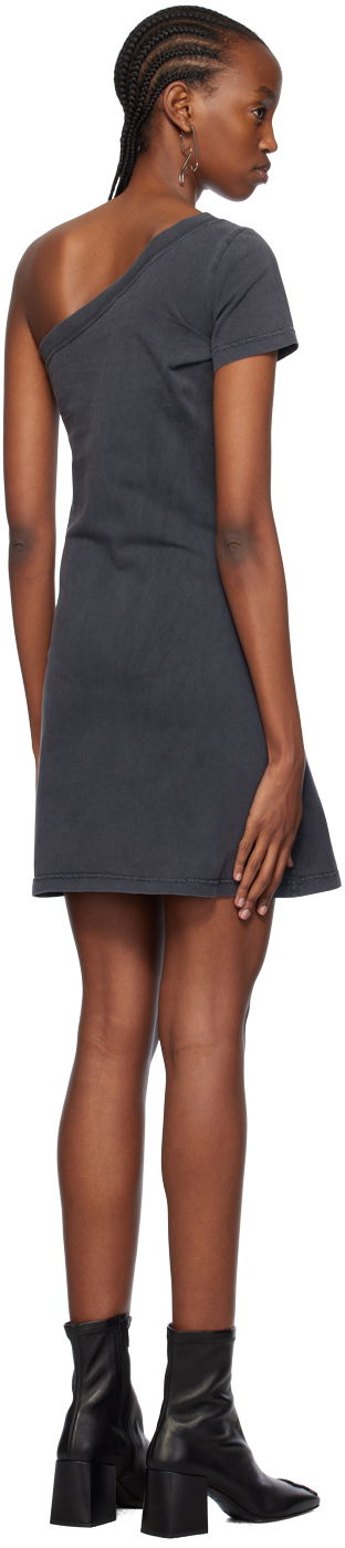 Pокля Courrèges One Shoulder Number Graphic Minidress Сиво | 124JRO363JS0109, 2