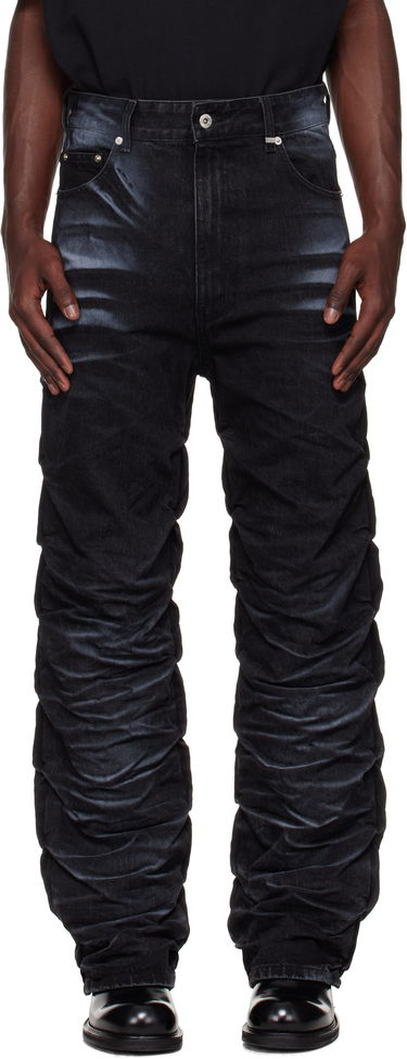 Дънки We11done We11done Textured Fold Jeans Черно | WD-DP2-25-356-M-BK, 0