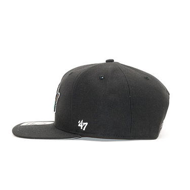 Шапка с козирка '47 Brand '47  Brand San José Sharks No Shot Captain Black Snapback Черно | H-NSHOT22WBP-BKB-OSF, 2