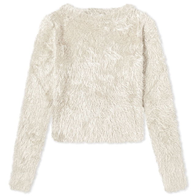 Puffy Knit Cropped Pullover